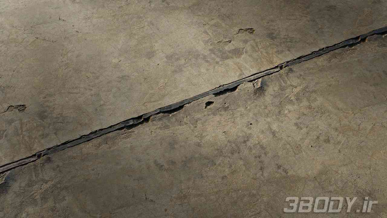 متریال بتن کثیف dirty concrete عکس 1